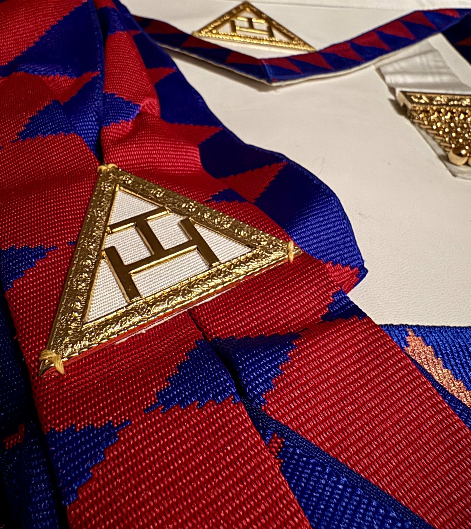 Royal Arch regalia with the Triple Tau